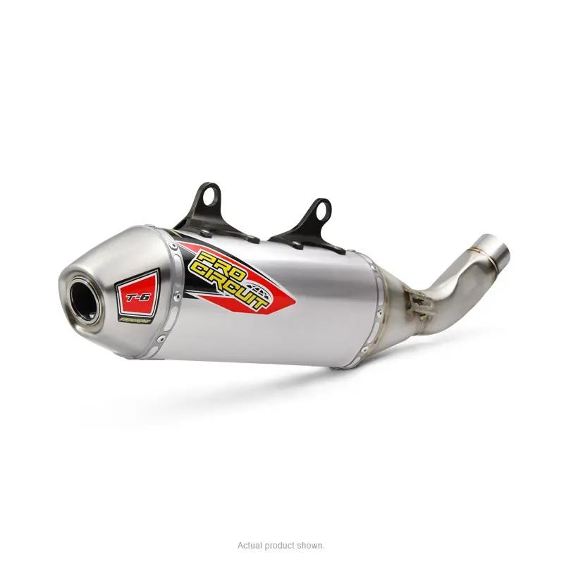 Pro Circuit T-6 Stainless Slip-On Silencer For KTM SX-F 350 2019-2022